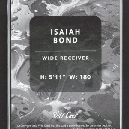 2025 Wild Card Splat Isaiah Bond #SBORA03-IB Orange 4/12