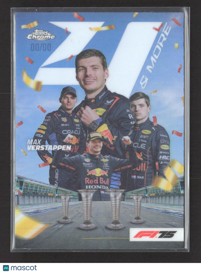 2025 Topps Chrome F1 75 Max Verstappen #4N-1 00/00