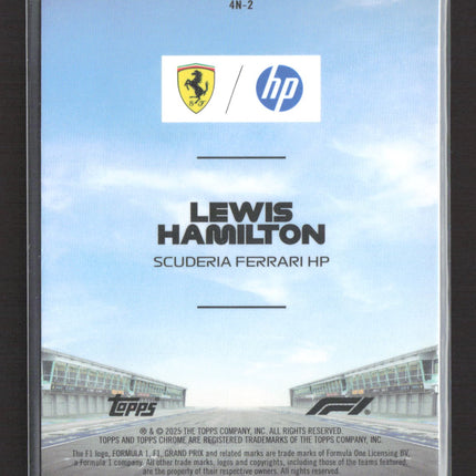 2025 Topps Chrome Formula 1 Lewis Hamilton #4N-2 00/00
