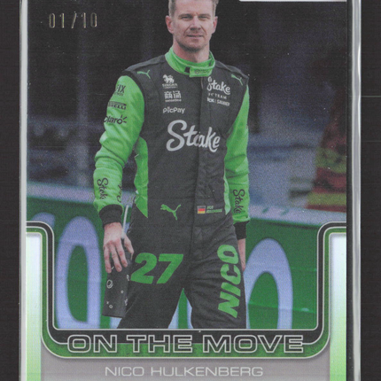 2025 Topps Chrome F1 On the Move Nico Hulkenberg #188 01/10