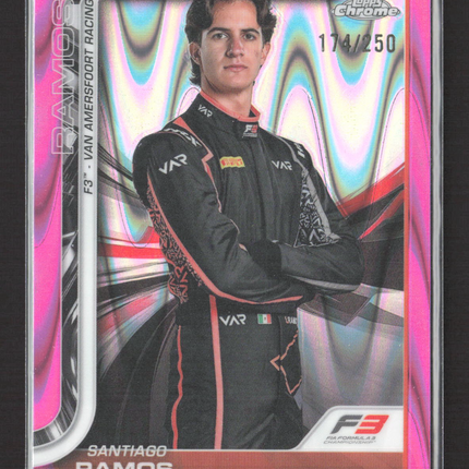 2025 Topps Chrome Formula 1 Santiago Ramos #59 Pink RayWave 174/250
