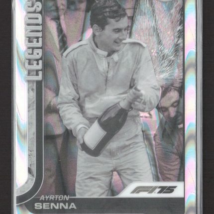2025 Topps Chrome Formula 1 Legends Ayrton Senna #162 RayWave Refractor