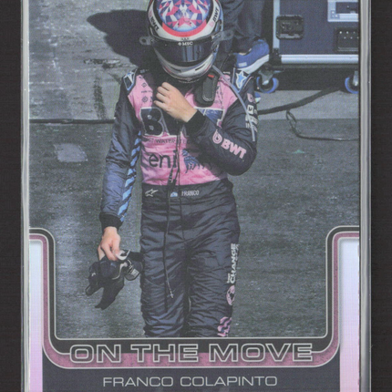 2025 Topps Chrome F1 On The Move Franco Colapinto #187 Refractor