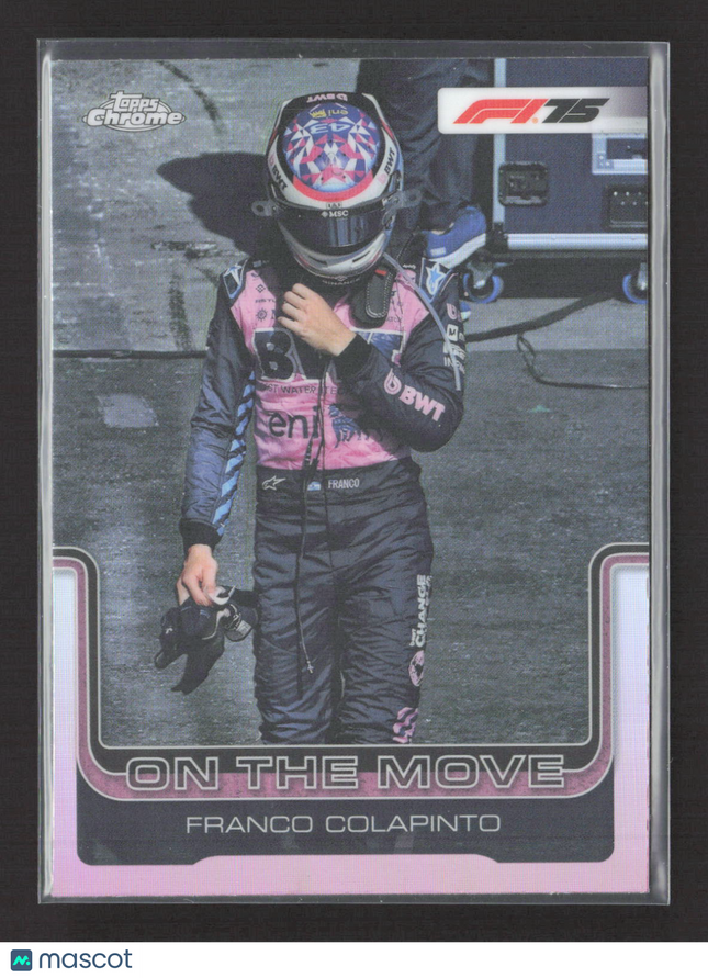 2025 Topps Chrome F1 On The Move Franco Colapinto #187 Refractor
