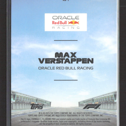2025 Topps Chrome Formula 1 Max Verstappen #4N-1 00/00