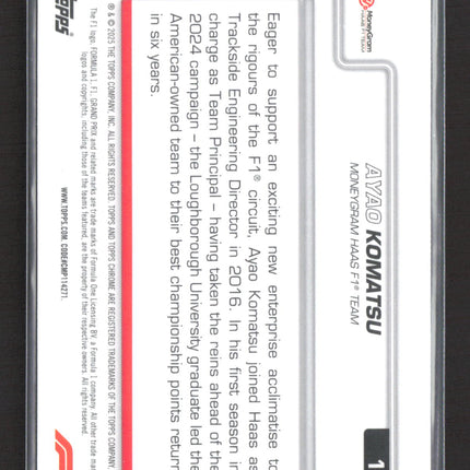 2025 Topps Chrome F1 Ayao Komatsu #198 RayWave