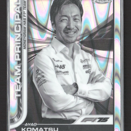 2025 Topps Chrome Formula 1 Ayao Komatsu #198 Refractor