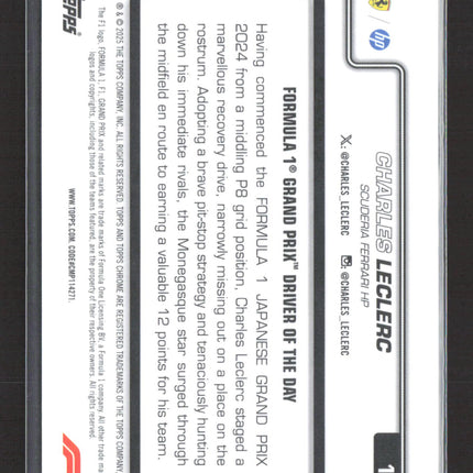 2025 Topps Chrome Formula 1 Charles Leclerc #125 Refractor