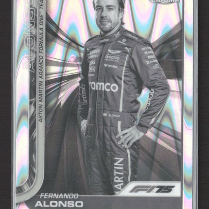 2025 Topps Chrome F1 Fernando Alonso #9 RayWave