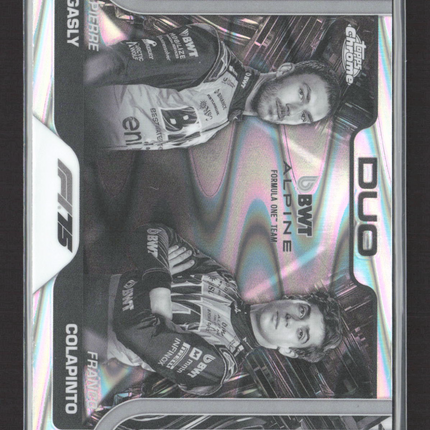 2025 Topps Chrome F1 Duo Pierre Gasly Franco Colapinto #171 Refractor