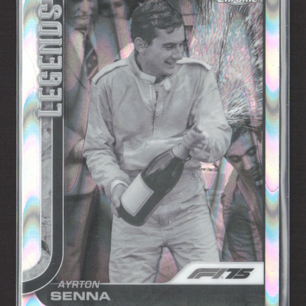 2025 Topps Chrome Formula 1 Legends Ayrton Senna #162 Refractor