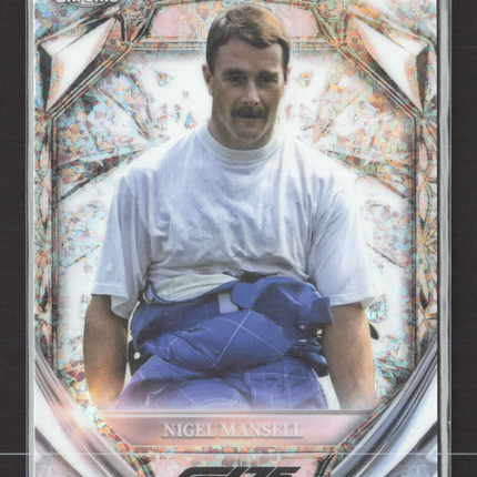 2025 Topps Chrome F1 Diamond 75th Anniversary Nigel Mansell #D75-49 F1 Legend