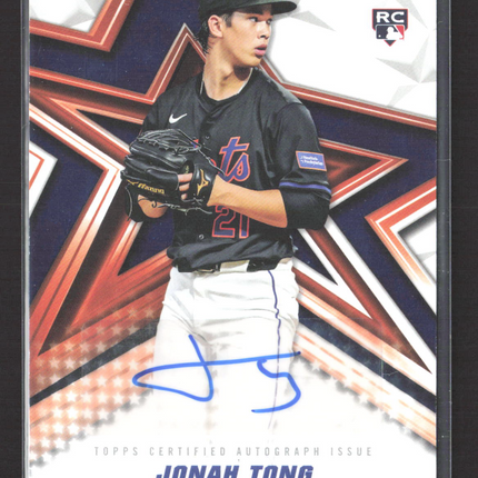 2026 Topps Baseball Stars Autograph Jonah Tong #BSA-JOT RC Auto