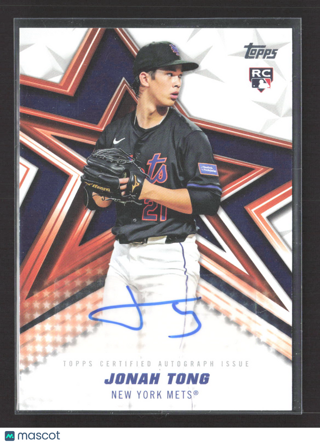 2026 Topps Baseball Stars Autograph Jonah Tong #BSA-JOT RC Auto
