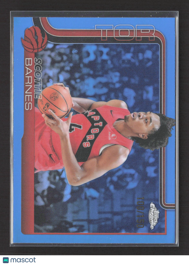 2025 Topps Chrome Scottie Barnes #203 Blue 100/150