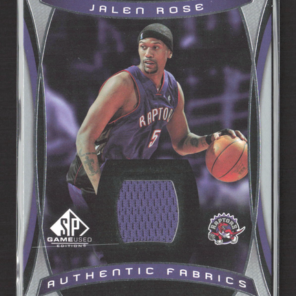2004 Upper Deck SP Game Used Edition Authentic Fabrics Jalen Rose #AF-JR Jersey