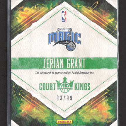 2019 Panini Court Kings Jerian Grant #CK-JGT 93/99 Auto