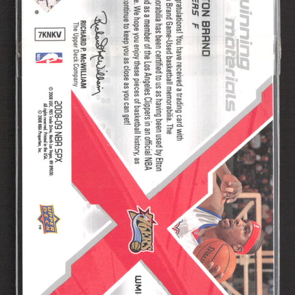 2008 Upper Deck SPx Winning Materials Elton Brand #WMI-EB Jersey