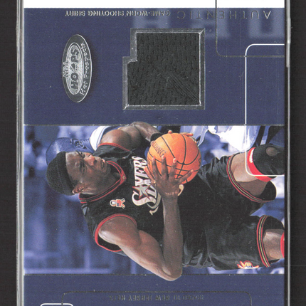 2002 Fleer Hoops Hot Materials Dikembe Mutombo #HM-DM Game-worn Shooting Shirt