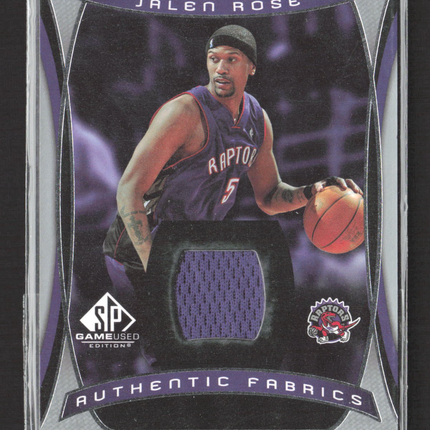 2004 Upper Deck SP Game Used Edition Authentic Fabrics Jalen Rose #AF-JR Jersey