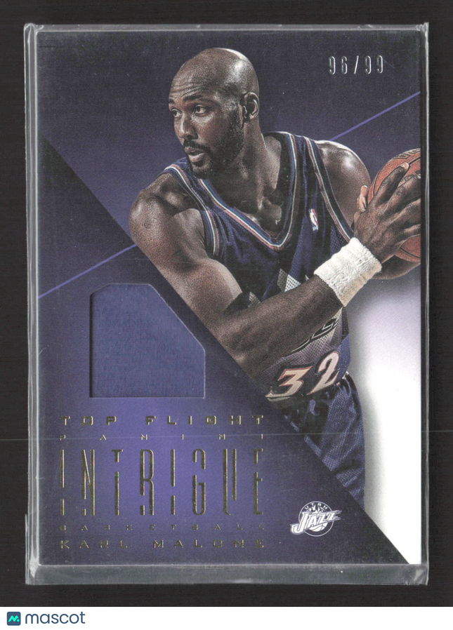 2013 Panini Intrigue Top Flight Karl Malone #46 96/99 Game-worn Jersey