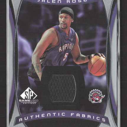 2004 Upper Deck SP Game Used Edition Authentic Fabrics Jalen Rose #AF-JR Jersey