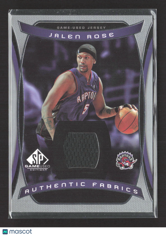 2004 Upper Deck SP Game Used Edition Authentic Fabrics Jalen Rose #AF-JR Jersey