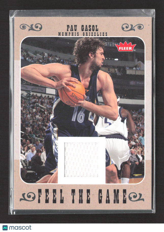 2008 Fleer Feel the Game Pau Gasol #FG-PG Game-Used Jersey