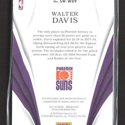 2018 Panini Immaculate Collection Walter Davis #SW-WDV 28/49 Jersey