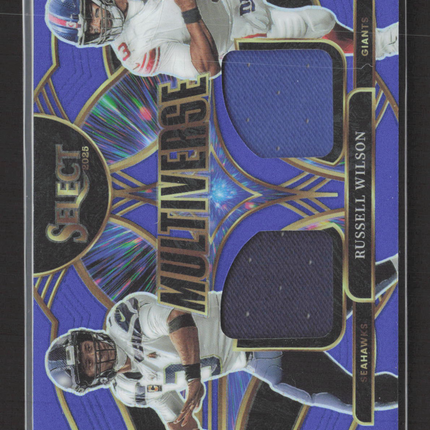 2026 Panini Select Multiverse Prizm Russell Wilson #MVJ-RWN Jersey