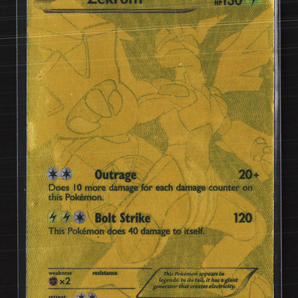 Pokemon 2013 Legendary Treasures Zekrom SR UR #115/113