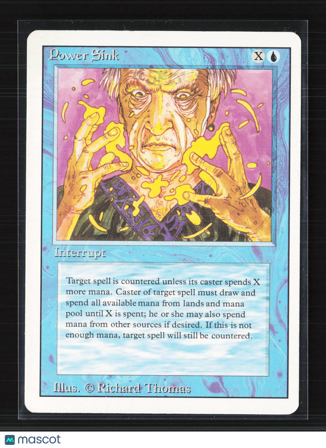 1994 Magic: The Gathering Revised Edition Power Sink Interrupt