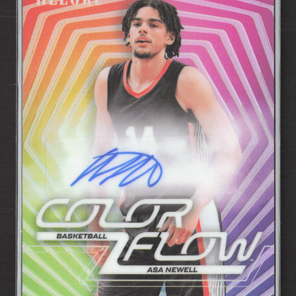2025 Upper Deck Allure Color Flow Asa Newell #CFA-AN Full Rainbow Auto