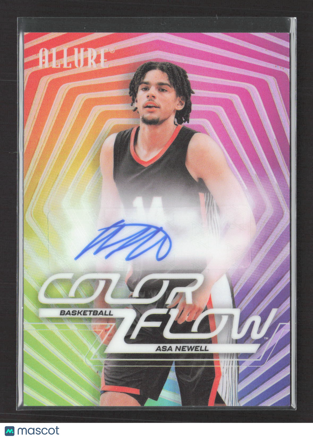 2025 Upper Deck Allure Color Flow Asa Newell #CFA-AN Full Rainbow Auto