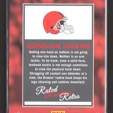 2025 Panini Donruss Rated Rookies Retro Quinshon Judkins #5