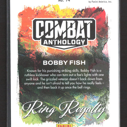 2025 Panini Combat Anthology Ring Royalty Bobby Fish #14 Auto