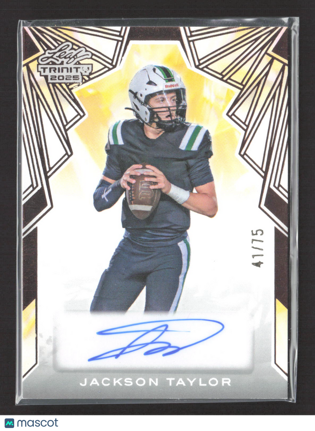 2025 Leaf Trinity Jackson Taylor #BA-JT1 1/75 Auto
