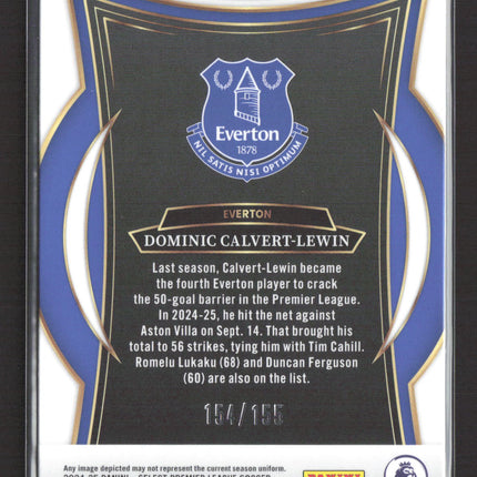 2025 Panini Select Terrace Prizm Dominic Calvert-Lewin #59 Orange 154/155