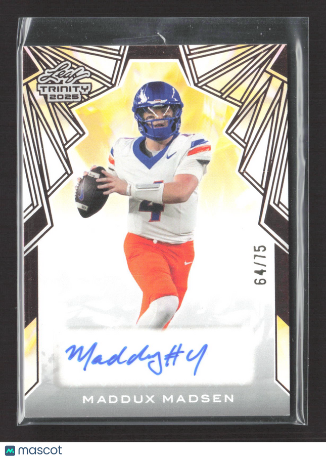 2025 Leaf Trinity Maddux Madsen #BA-MM1 64/75 Auto