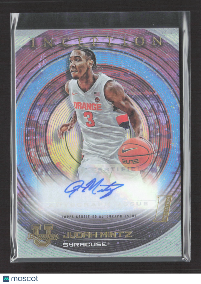 2023 Bowman University Inception Judah Mintz #BIA-JMZ Prospect Autograph