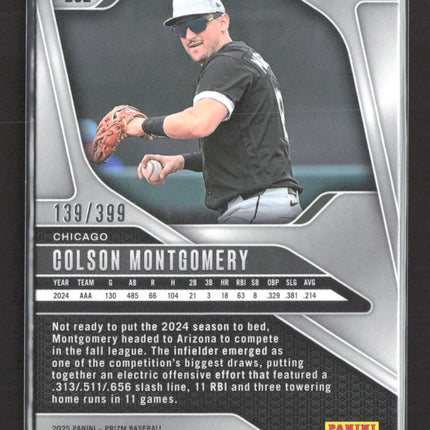 2025 Panini Prizm Baseball Colson Montgomery #262 Orange