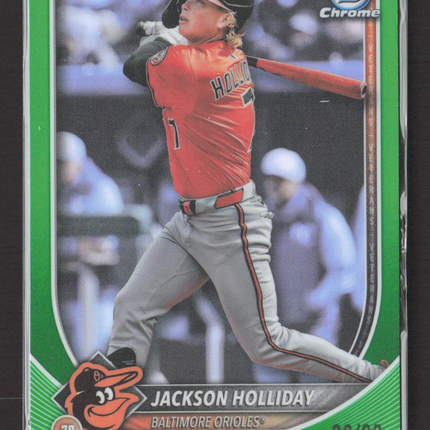2025 Bowman Chrome Jackson Holliday #16 Green 92/99
