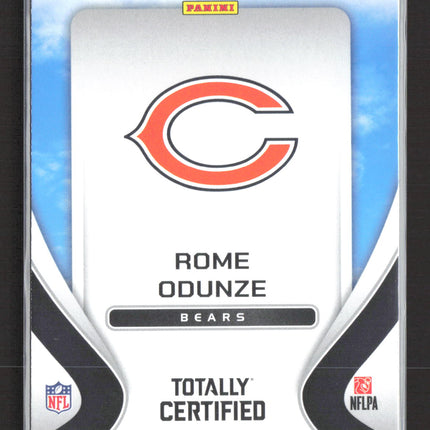 2025 Panini Totally Certified Franchise Foundations Rome Odunze #12 RC