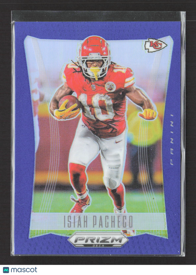 2025 Panini Prizm Deca Football Isiah Pacheco #152 Purple 104/149