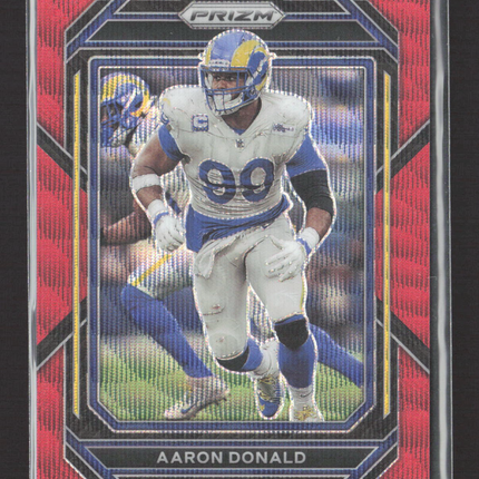 2023 Panini Prizm Aaron Donald #164 Red Wave 065/149
