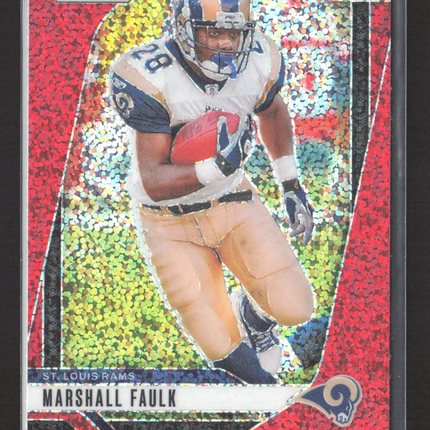 2024 Panini Prizm Marshall Faulk #299 Red Sparkle