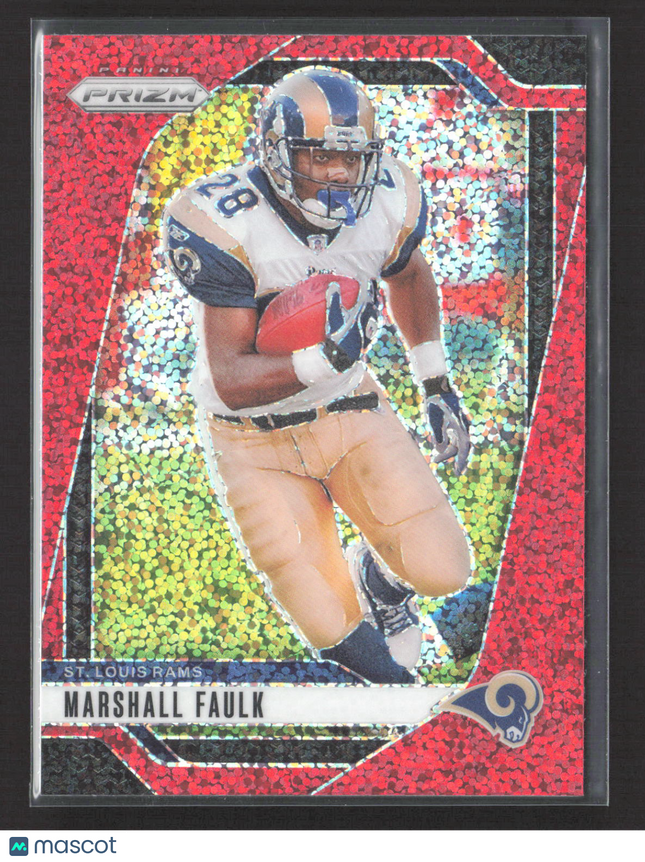 2024 Panini Prizm Marshall Faulk #299 Red Sparkle