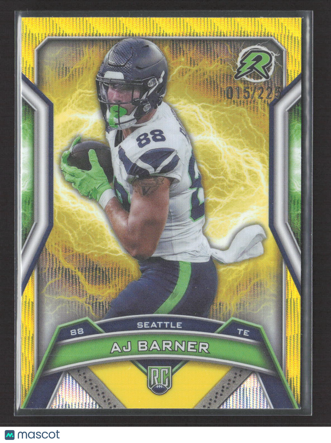 2025 Topps Resurgence AJ Barner #185 Yellow RC