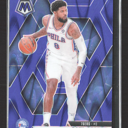 2024 Panini Prizm Mosaic Paul George #14 Purple 073/149