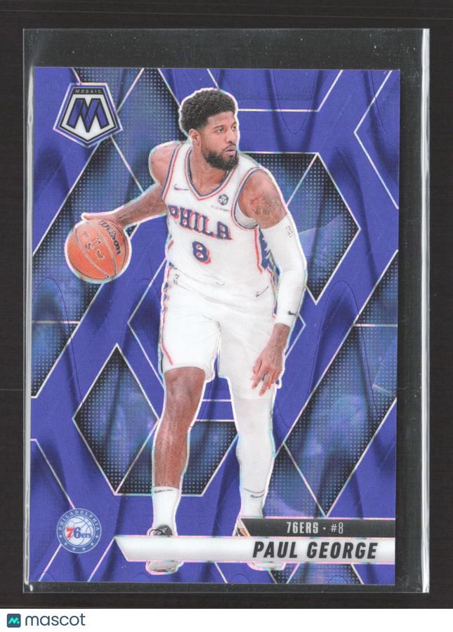 2024 Panini Prizm Mosaic Paul George #14 Purple 073/149